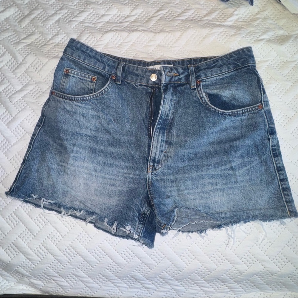 Topshop Classic Blue Jean Shorts